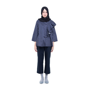 Sher Polkadot Navy